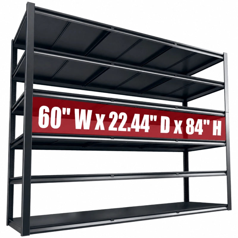 REIBII 60"W x 84"H 3500LBS Heavy Duty Industrial Garage Shelving